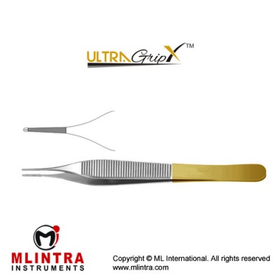 UltraGrip™ TC Adson Dissecting Forcep 1 x 2 Teeth Stainless Steel, 12 cm - 4 3/4" 